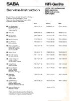Saba 9240-9240S-9241 - Service Manual